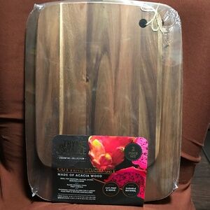 Thyme & Table Essential Collection Cutting Board Set 2 Piece New